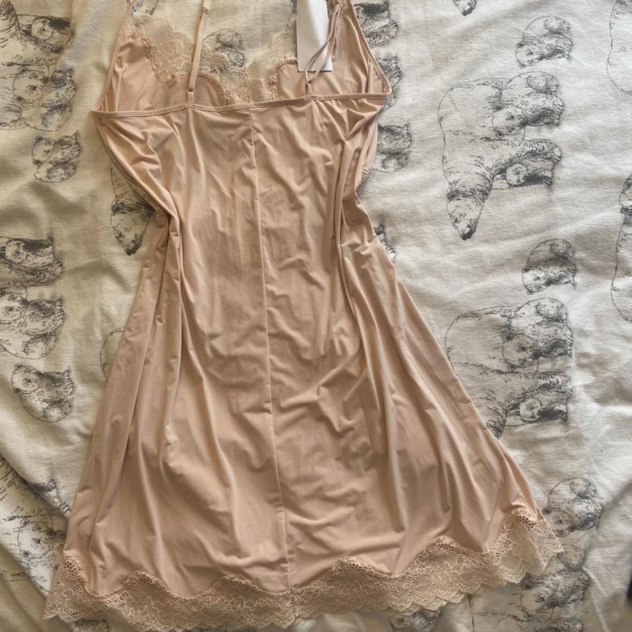 Vintage peach coloured negligee Made of super soft... - Depop