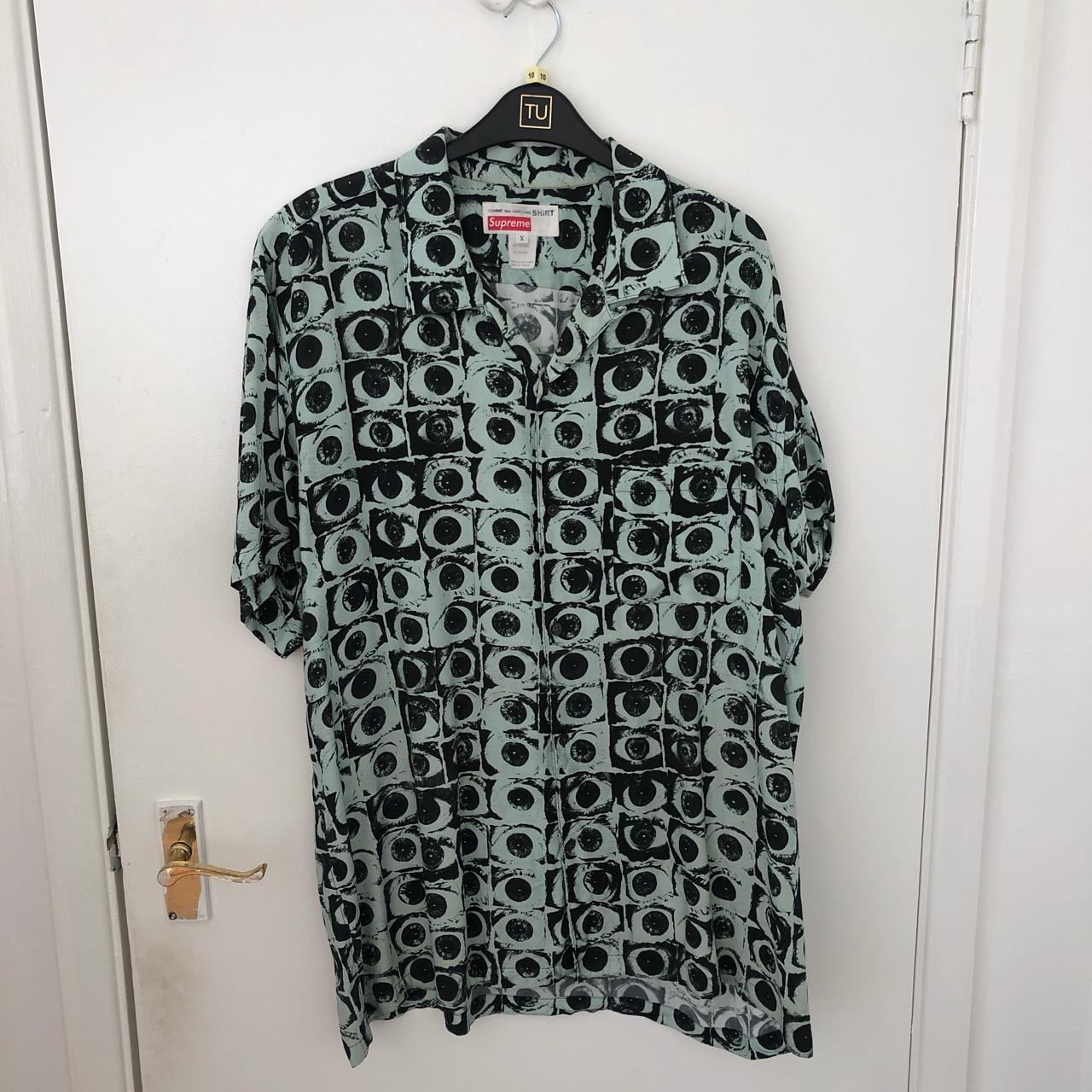 supreme cdg eyes shirt