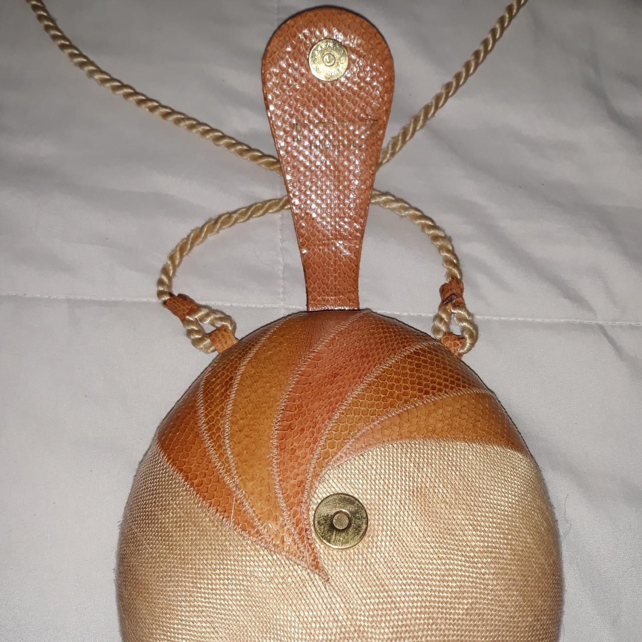 Folk art hand made South American egg shaped bag - Depop