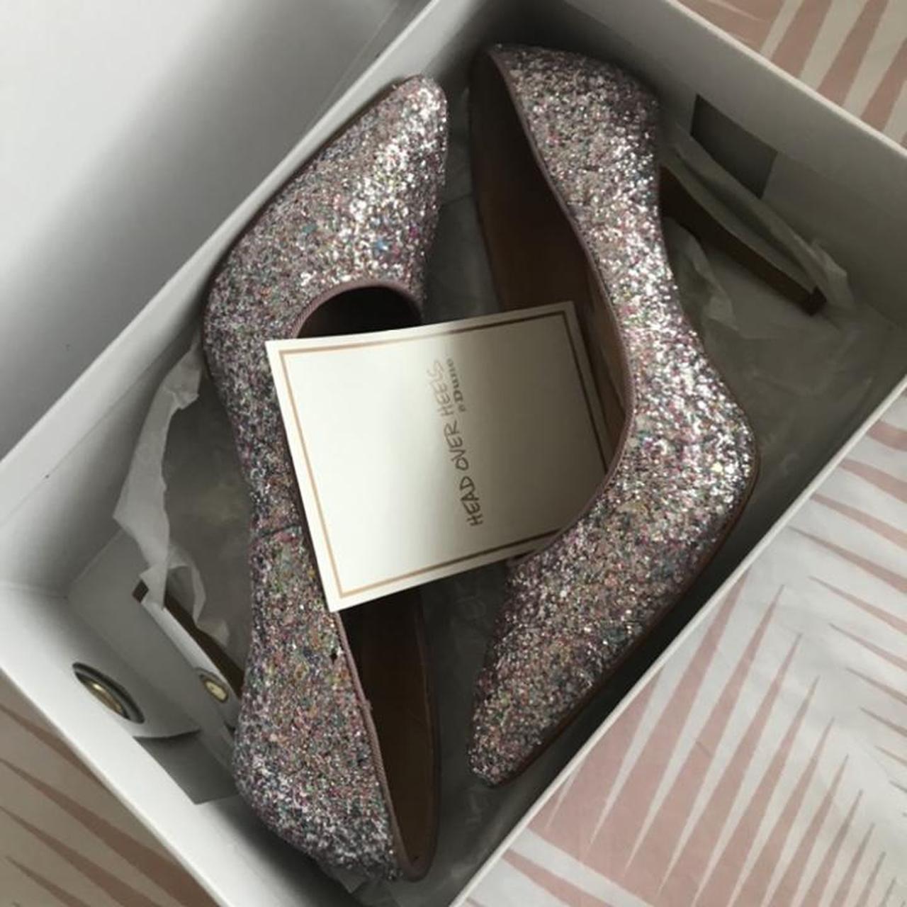 Dune glitter court shoes. Size 6. Worn once.... - Depop