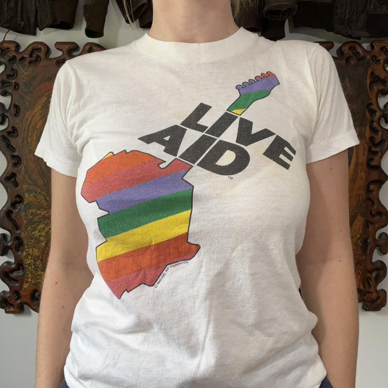 vintage live aid t shirt