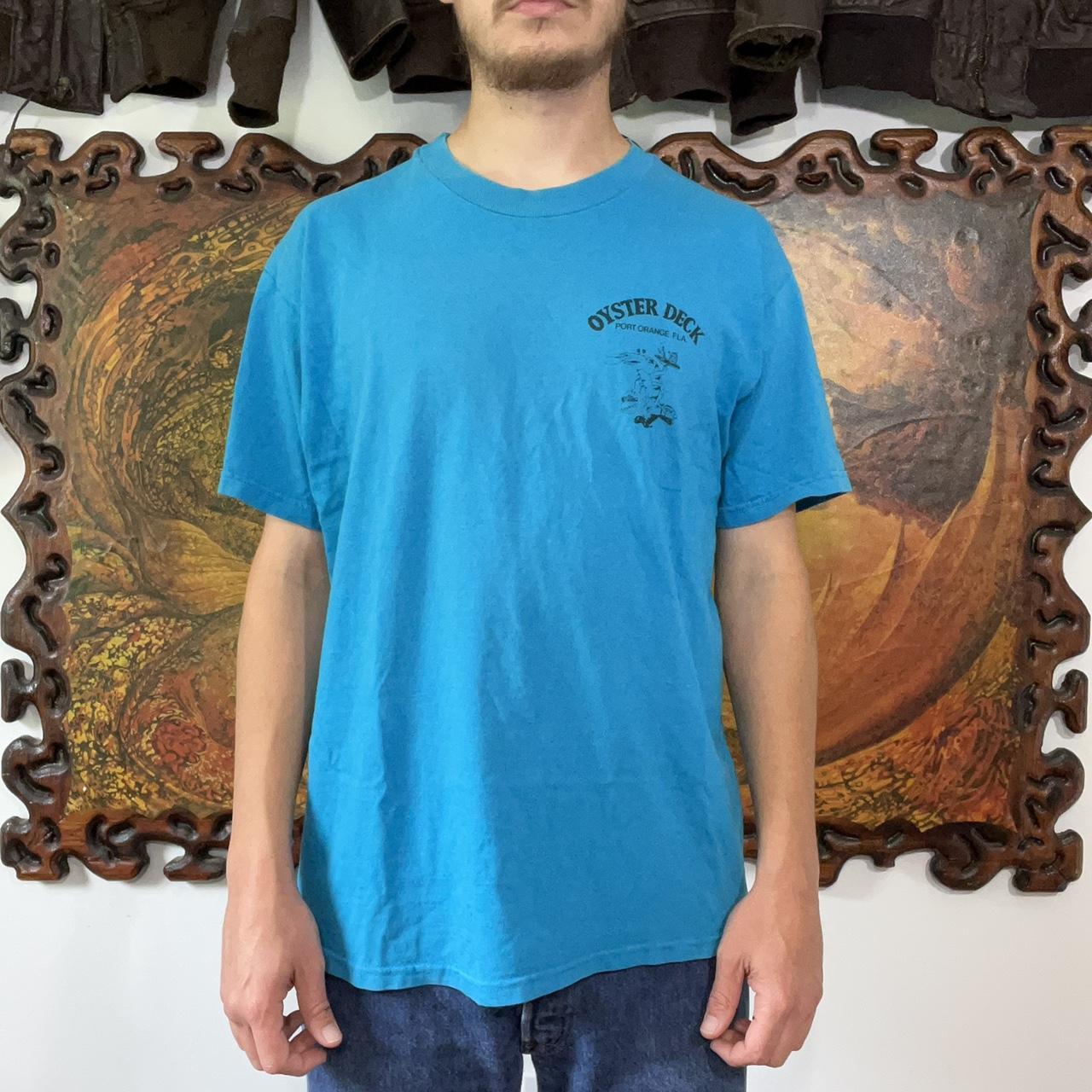 Vintage 90s Daytona Beach Oyster Deck shirt. Hanes... Depop