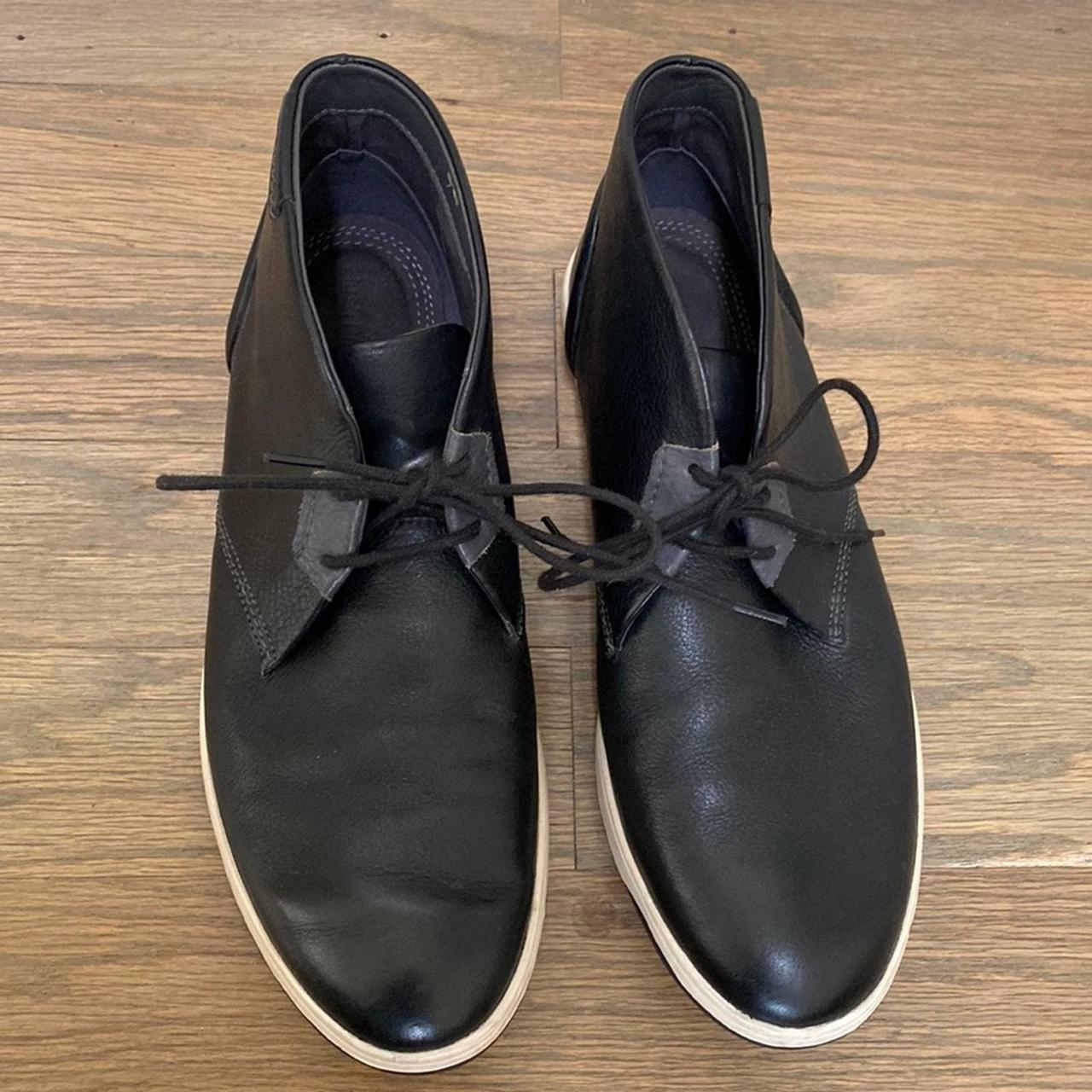 Hush Puppies Men's Black Oxfords | Depop