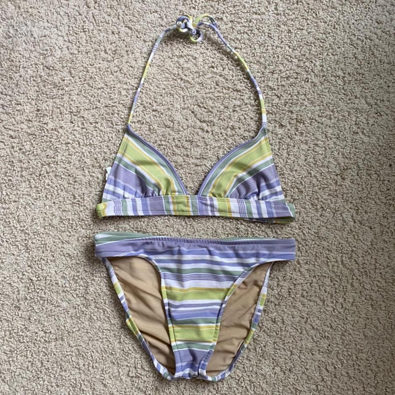 LOFT Women S Purple And Green Bikinis And Tankini Sets Depop