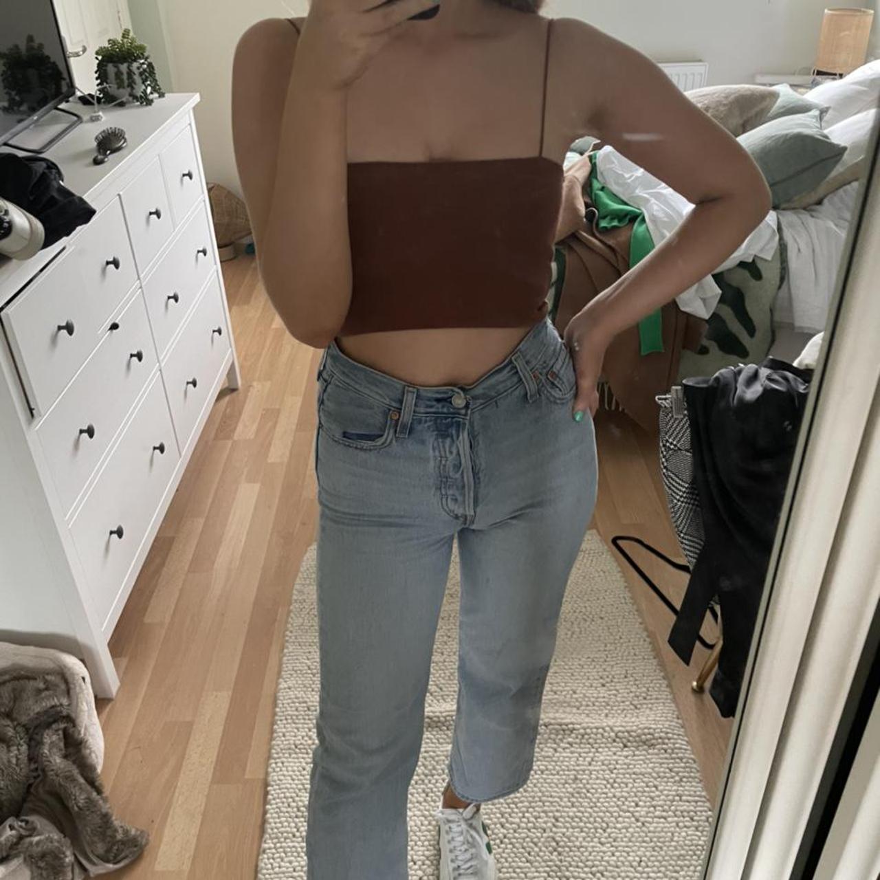 chocolate brown top zara