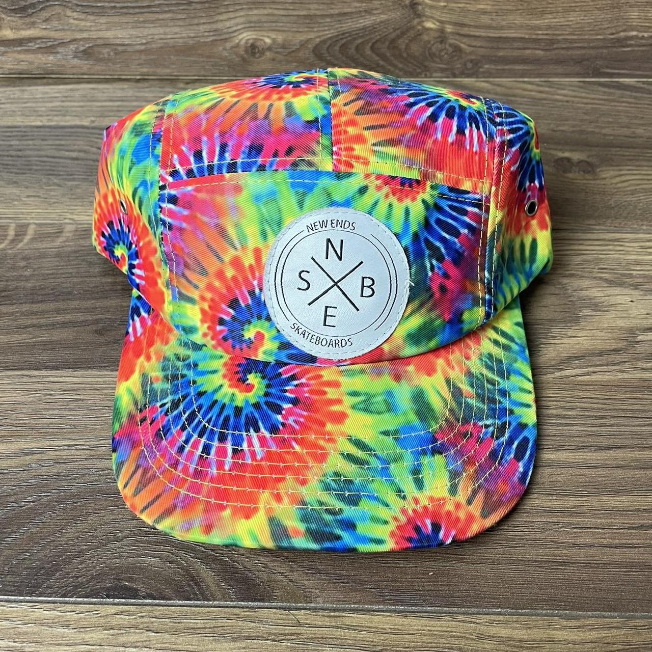 Upcycle Buffalo Bills Trucker Hat Bleach Tie dyed - Depop