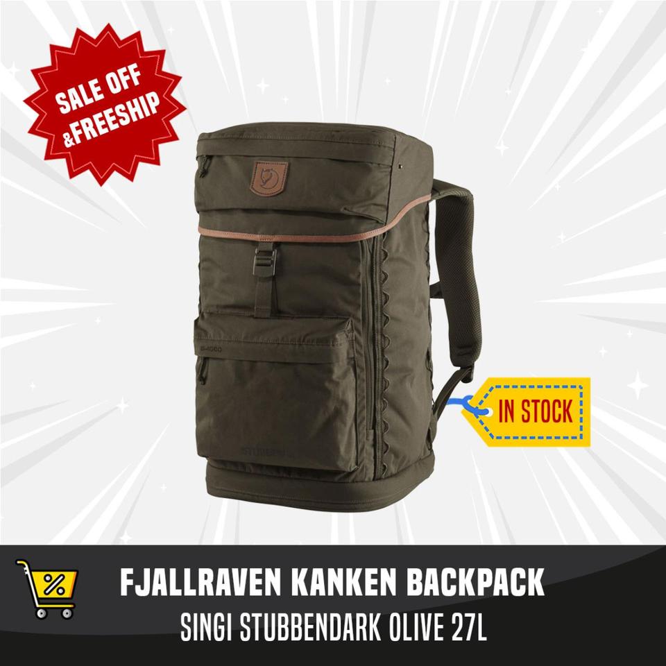 Fjallraven Singi Stubben 27L Backpack Dark Olive. Depop