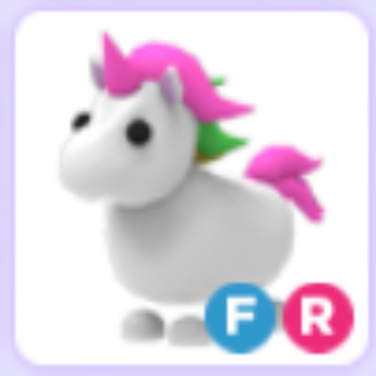 ADOPT ME- unicorn- FLY RIDE- LEGENDARY- FULL GROWN - Depop