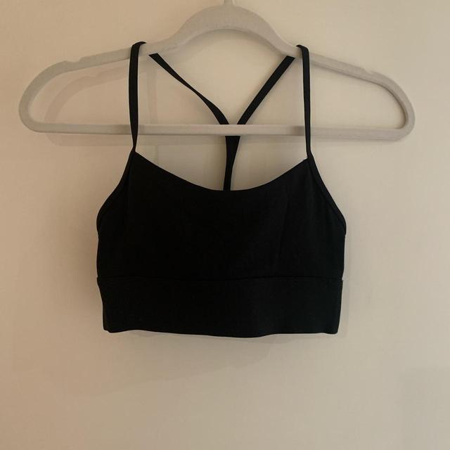 TALA SKINLUXE RACER STRAP SPORTS BRA - SHADOW BLACK. - Depop