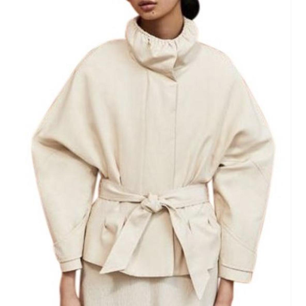 Zara Women's Cream Jacket Depop