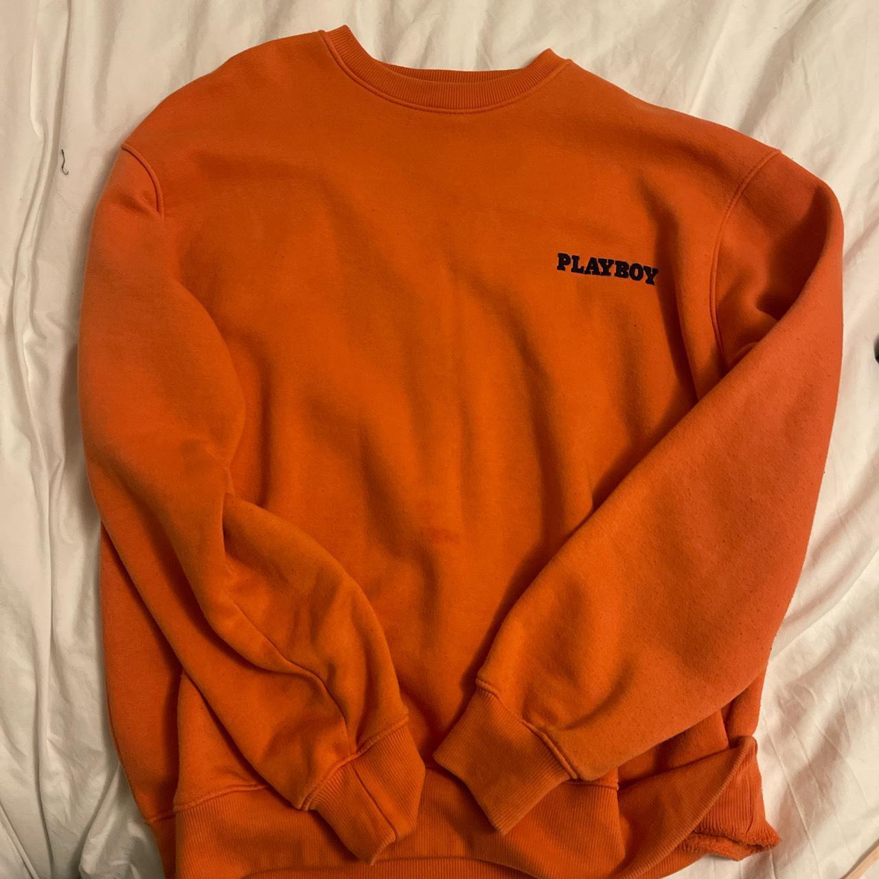 Orange hot sale playboy sweatshirt