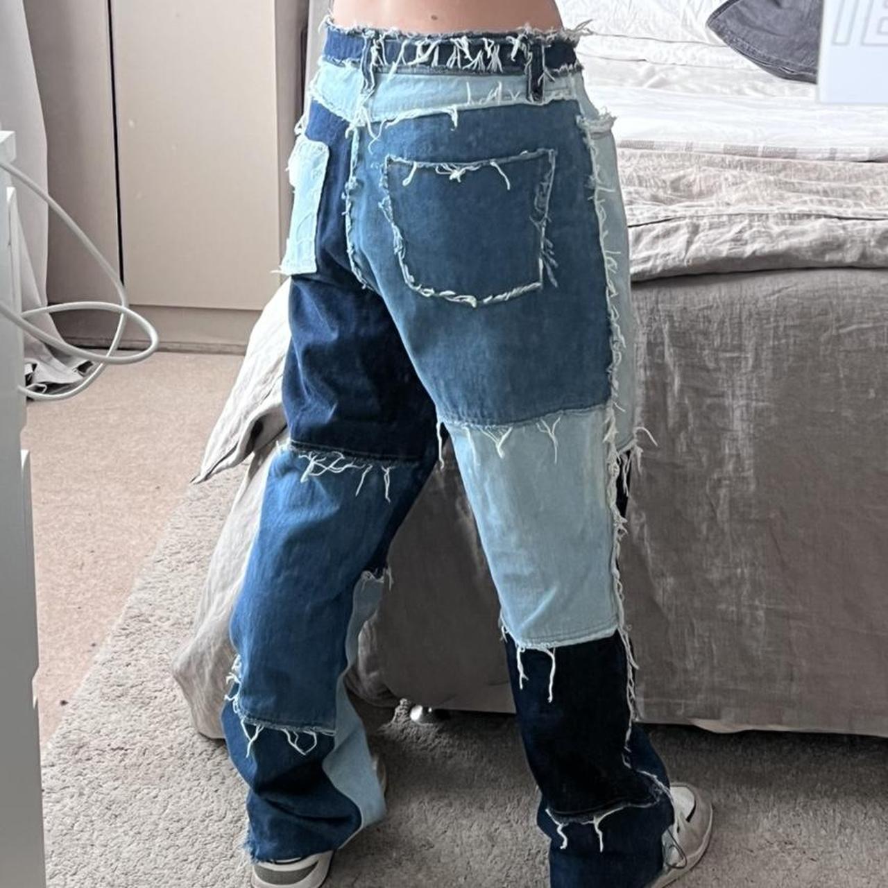 Jaded london patchwork jeans. W30. Only worn once so... Depop