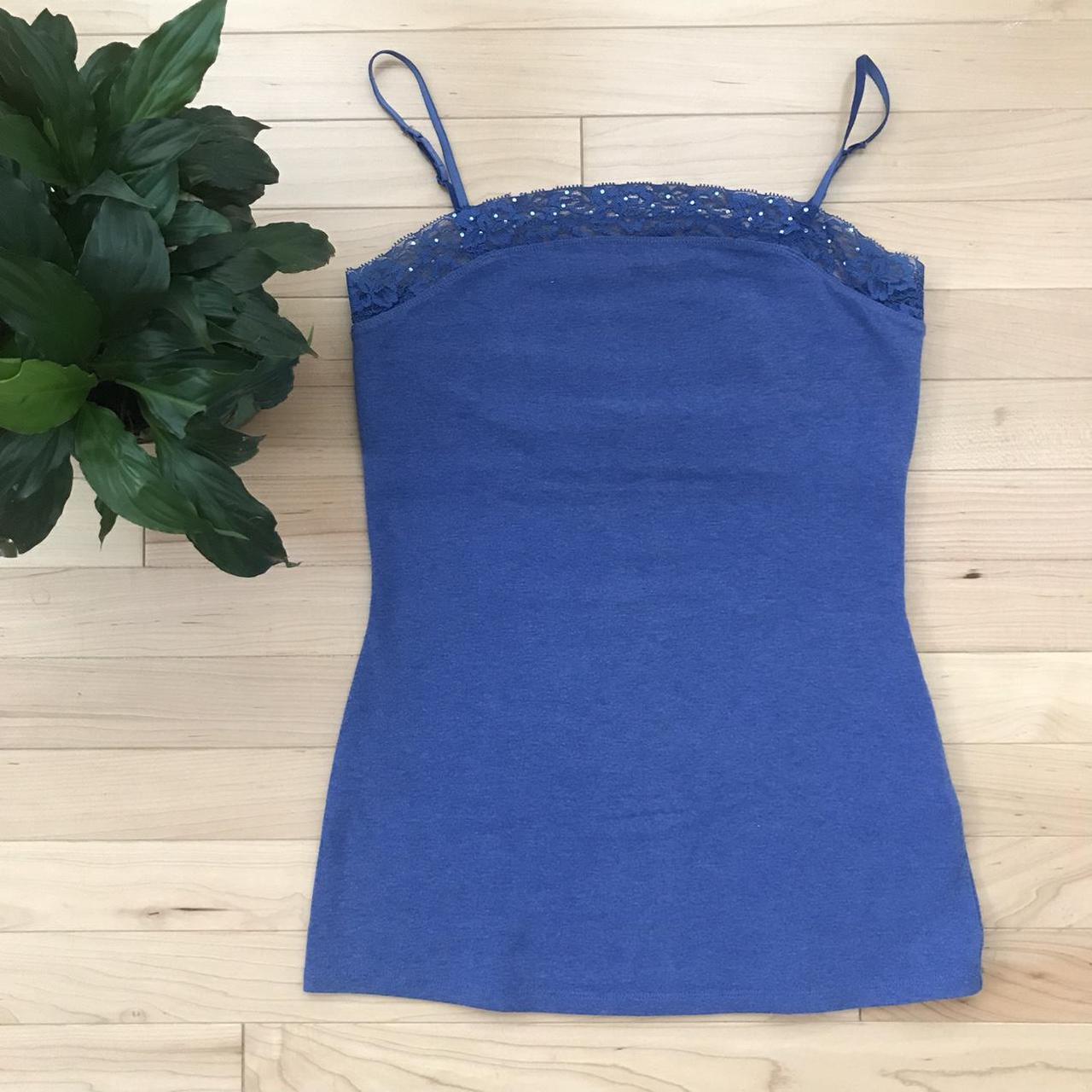 Express Cami Tank Top With Lace Trim And Beads And Depop 7200