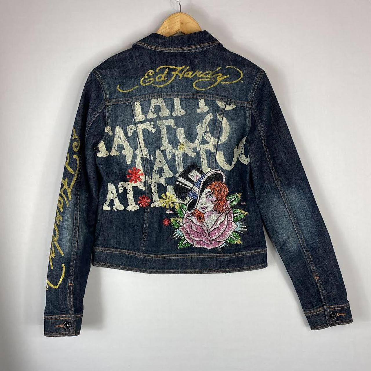 ed hardy denim jacket