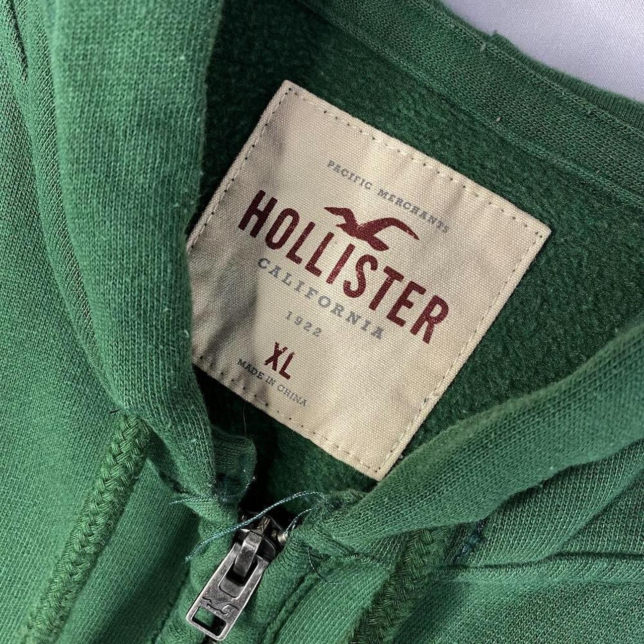 Hollister. Y2k Hollister Green Zip Up Hoodie. Great... - Depop