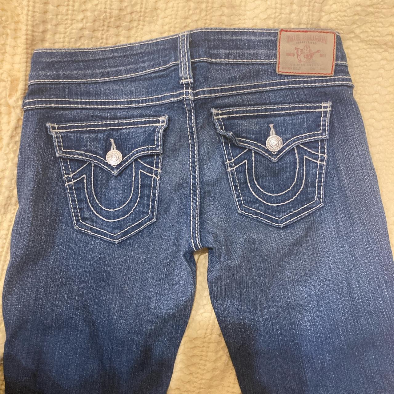 True Religion jeans -low waisted -flared very y2k,... - Depop