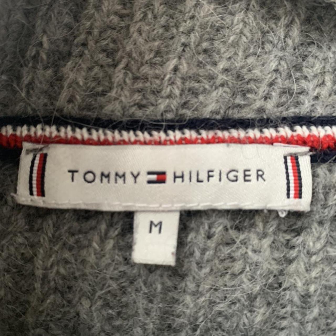 Vintage grey woolly Tommy Hilfiger turtle neck... - Depop