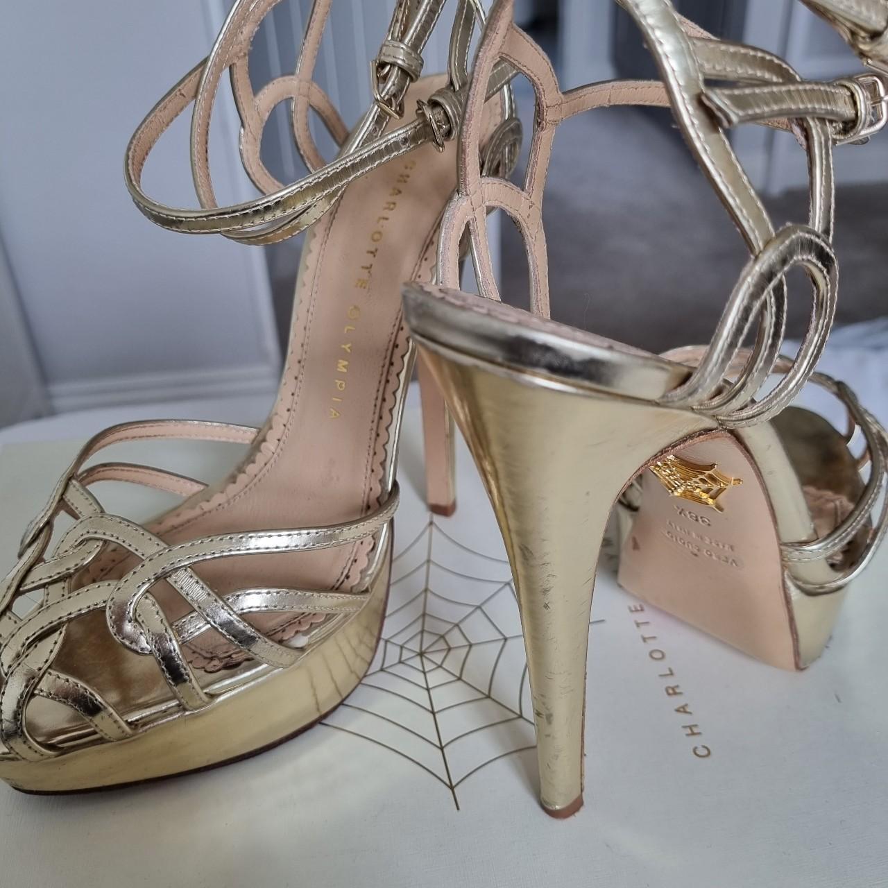 Charlotte olympia best sale gold heels