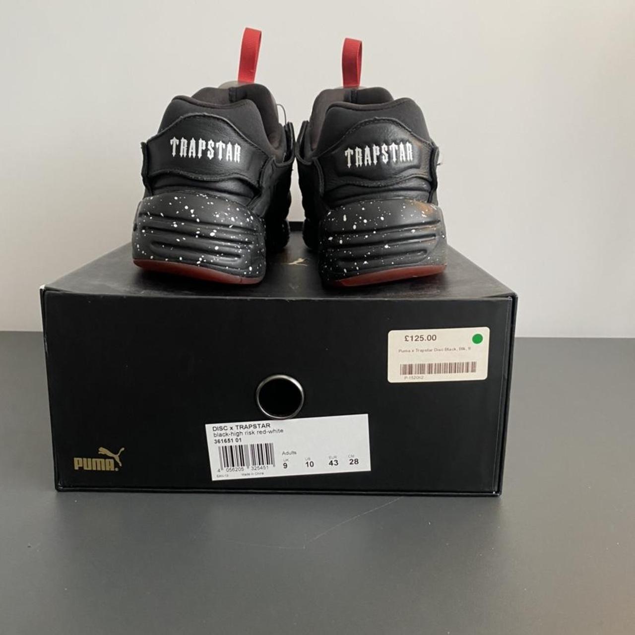 Puma Disc X Trapstar 'Black High Risk Red Depop