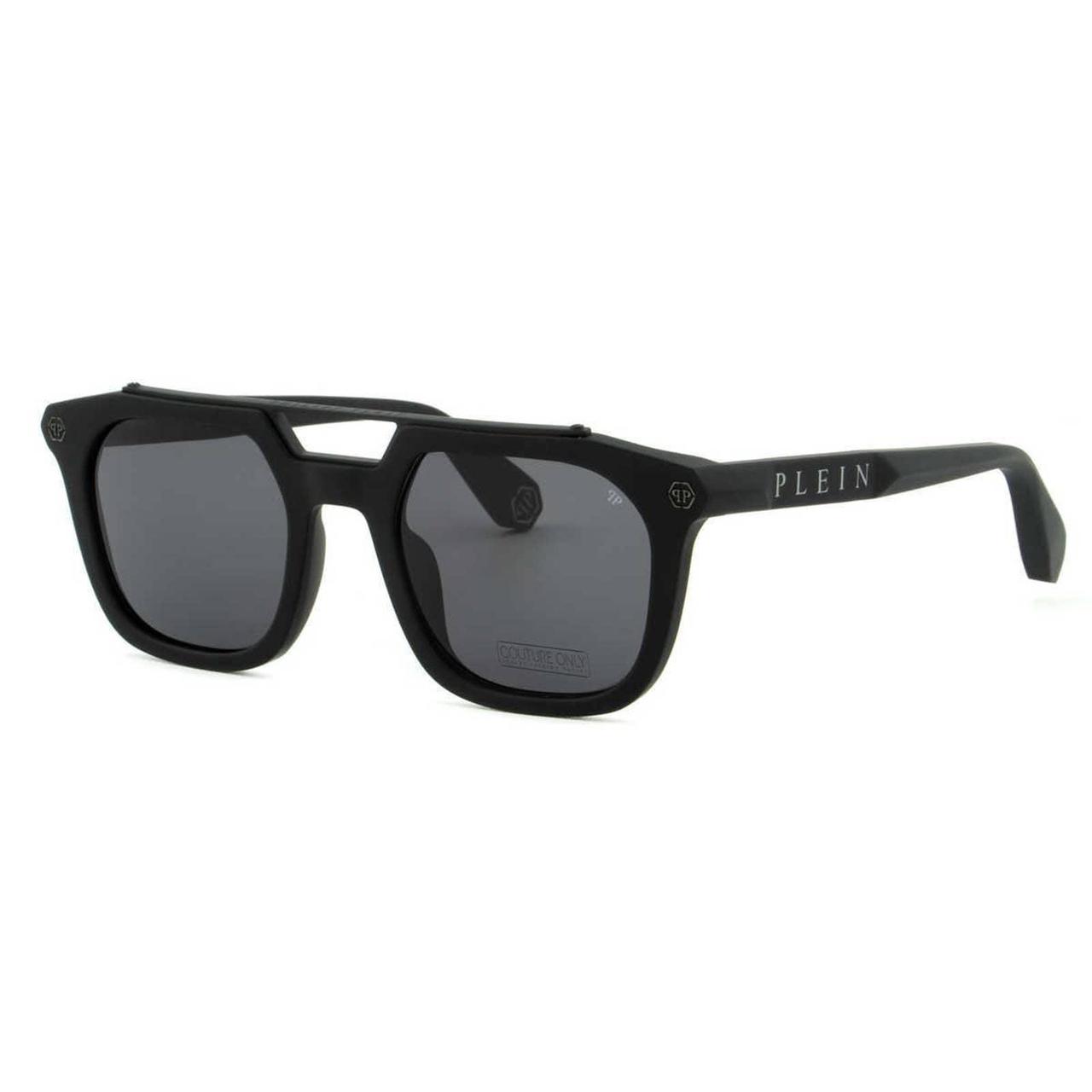 Philipp Plein Men S Black And Grey Sunglasses Depop