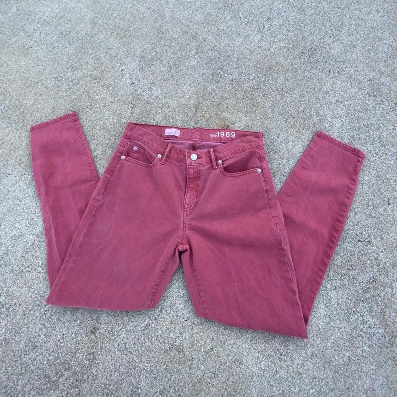 Vintage Red Gap Jeans •29r (size 10)• make an... - Depop
