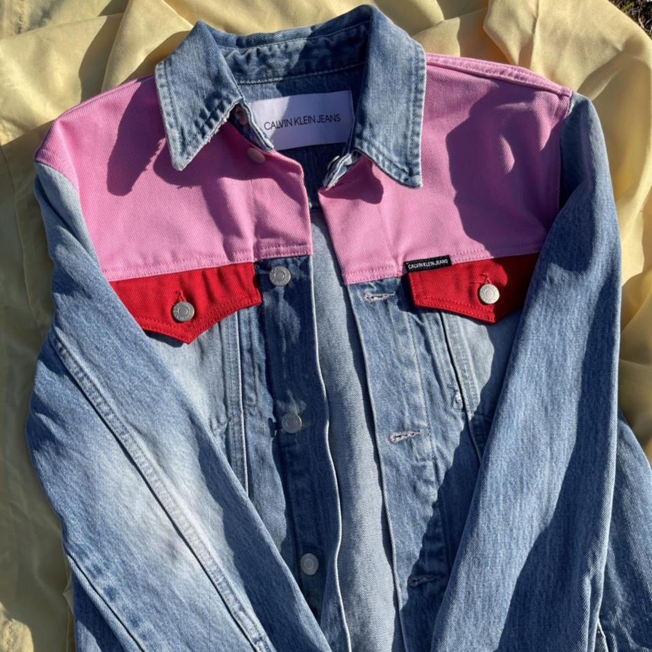 brand spanking new Calvin Klein Colorblock jean Depop