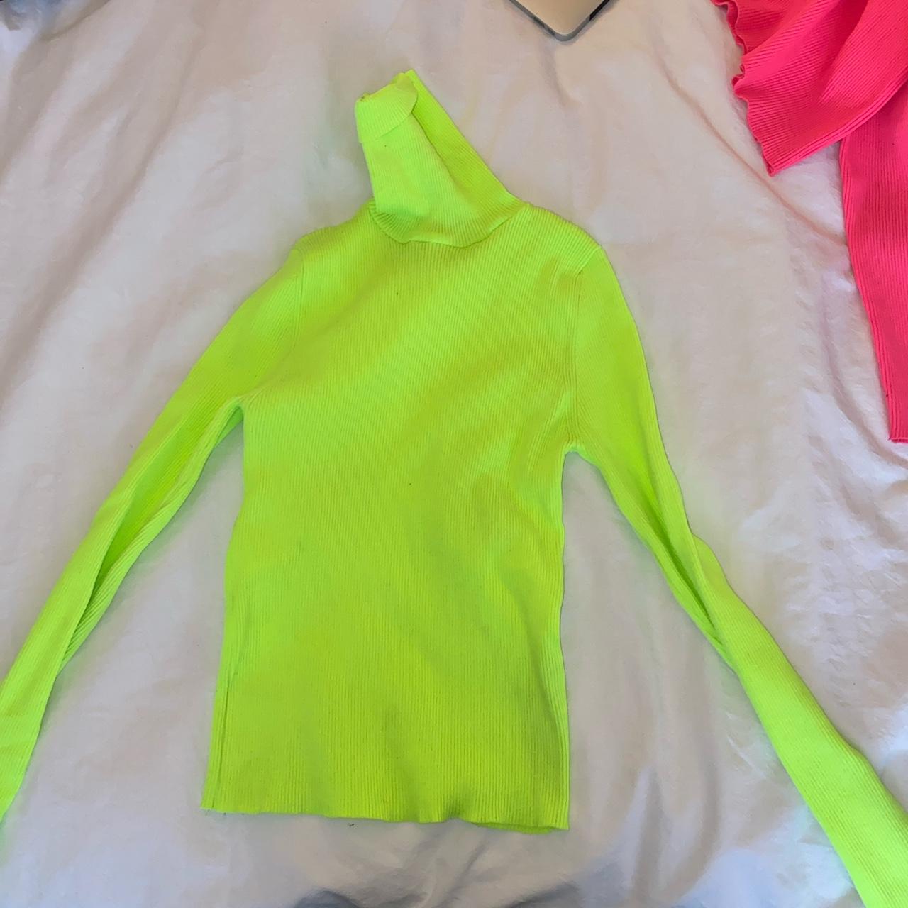 Lime green clearance turtleneck zara