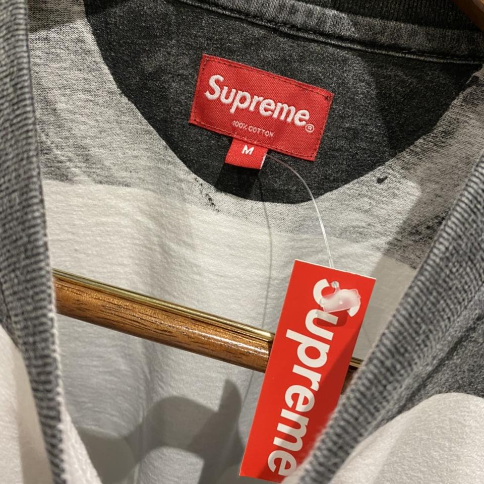 Supreme Printed stripe S/S Top Size: M Brand... - Depop