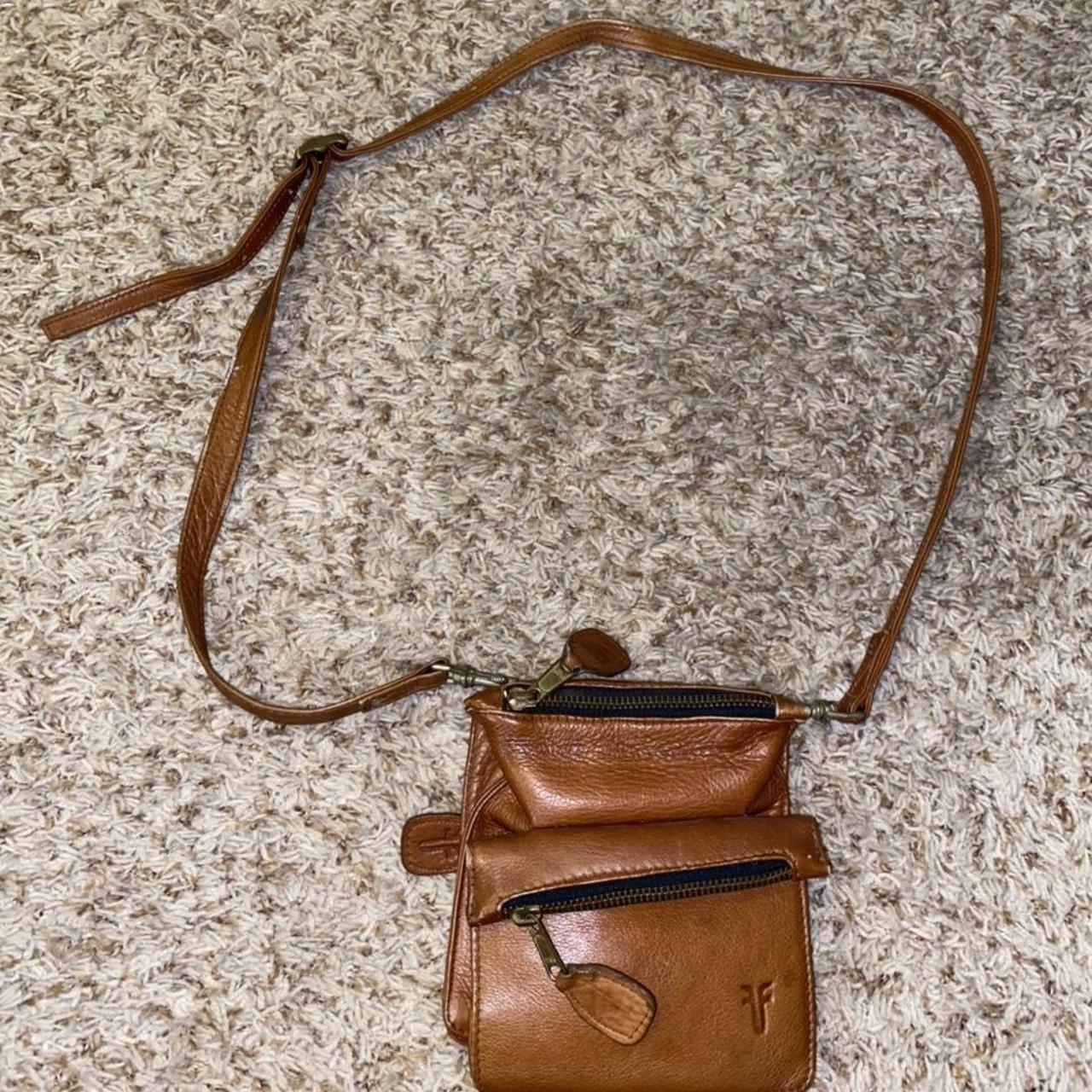 Frye crossbody bag, 3 separate zip up compartments.... - Depop