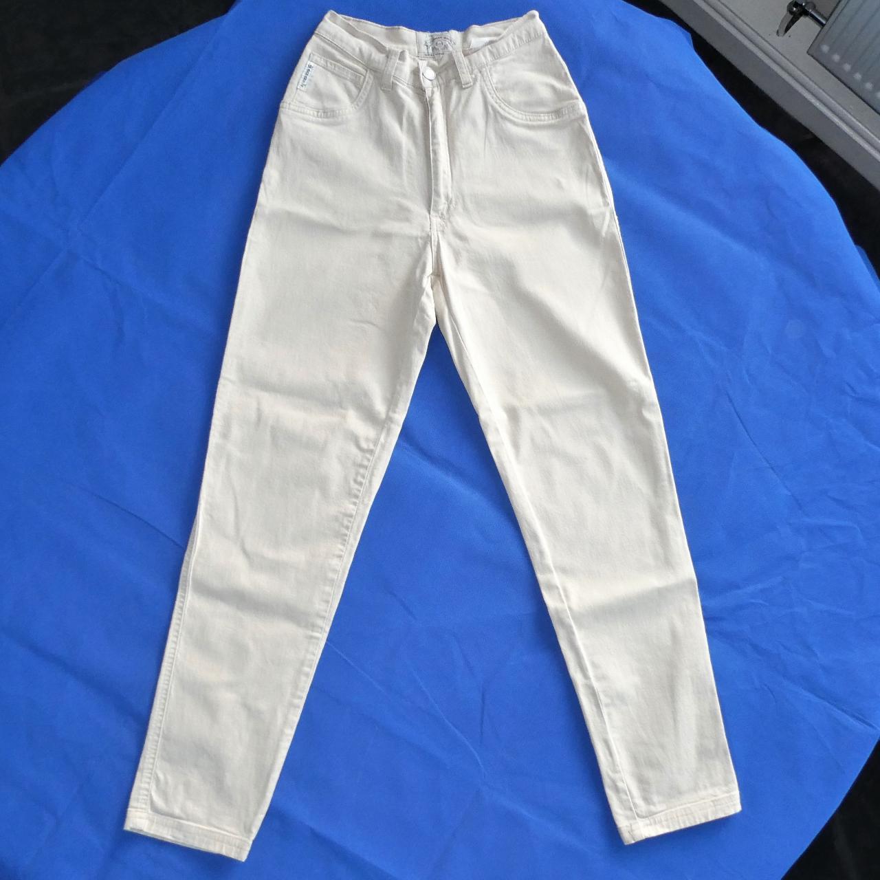 armani cream jeans