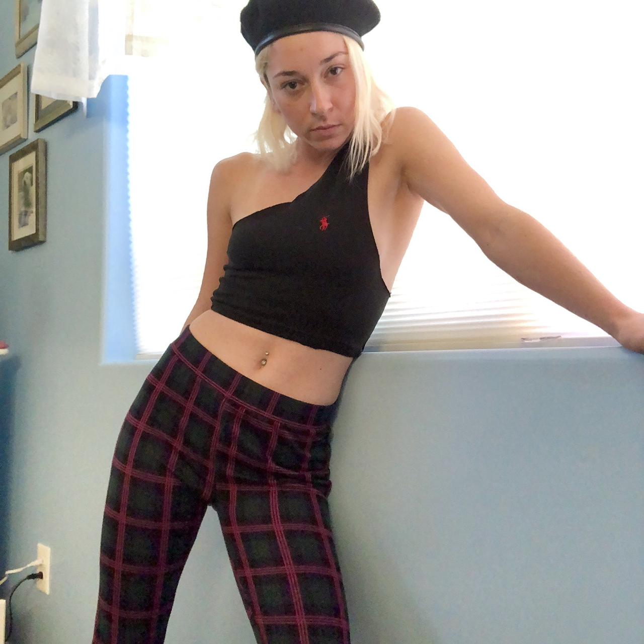 Reworked Ralph Lauren crop tank Raw hem on the top... - Depop