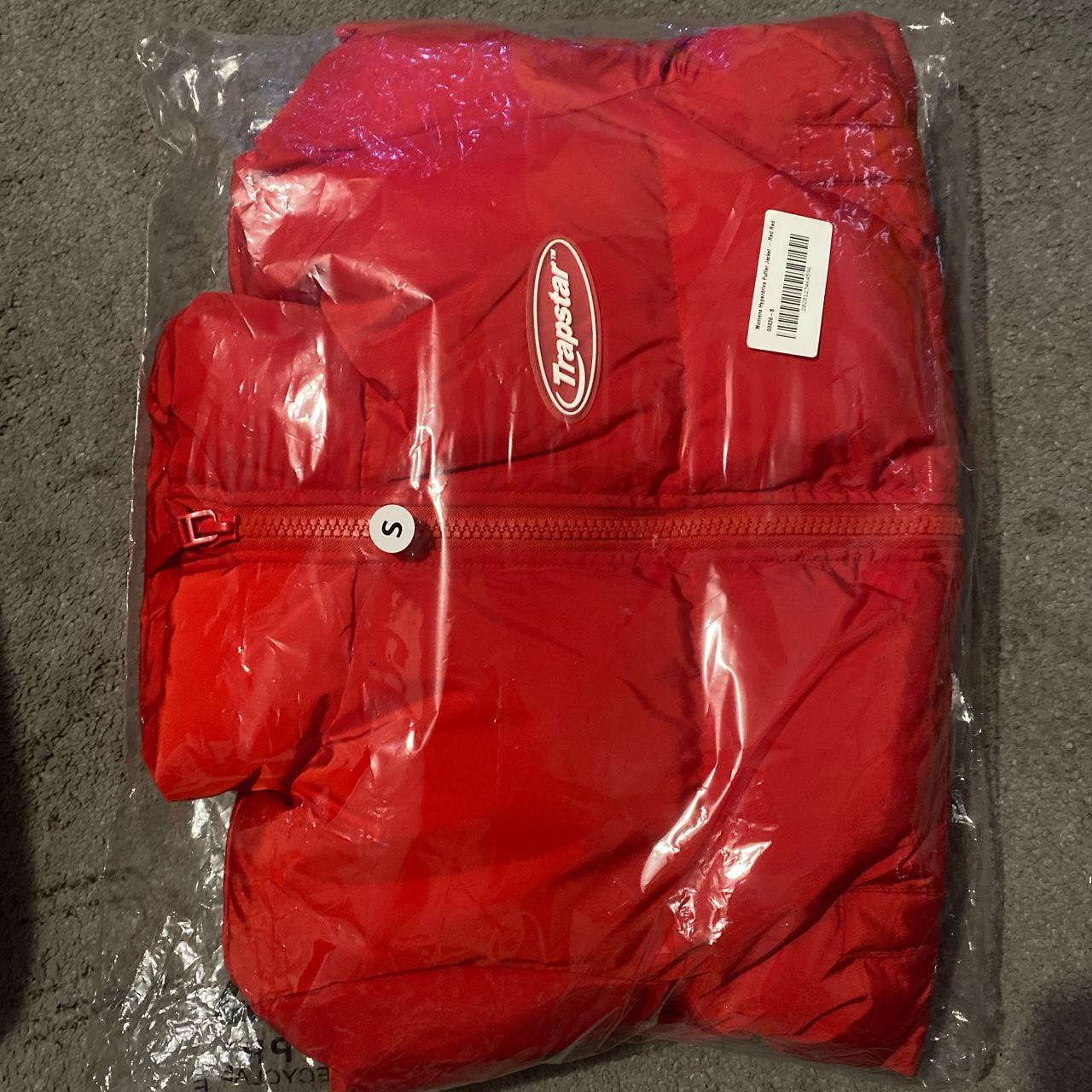 Women’s Trapstar Red Hyperdrive Puffer Jacket In... Depop