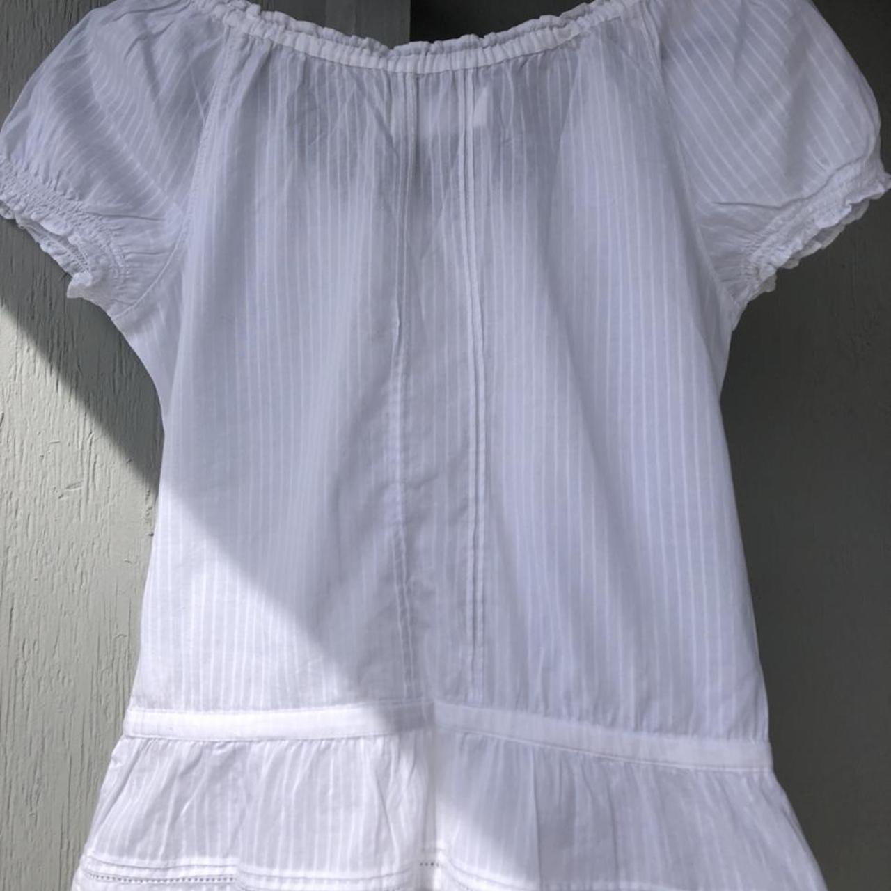 Abercrombie & Fitch Women's White Blouse (4)
