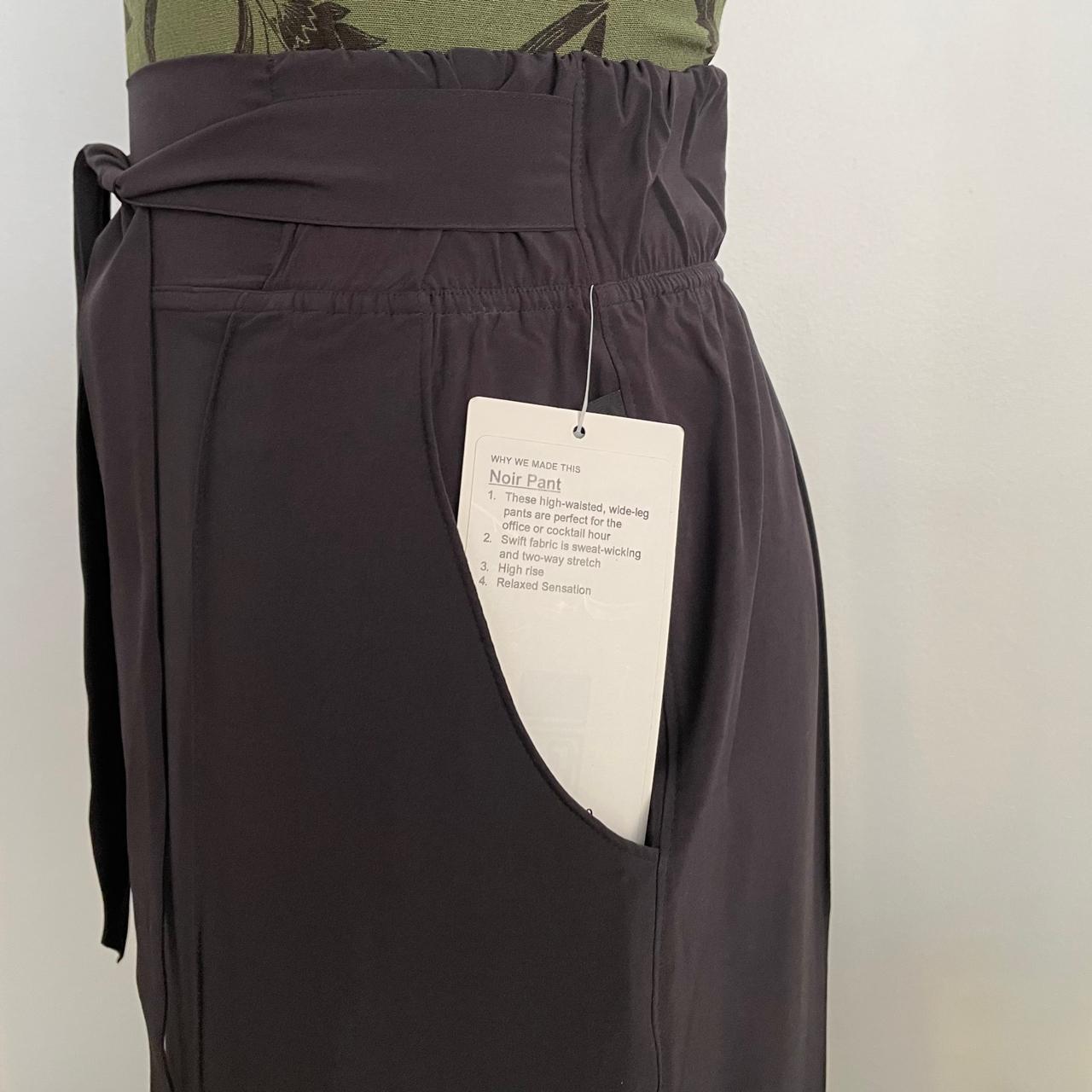 Lululemon Noir Pant Womens 4 Black High Rise - Depop