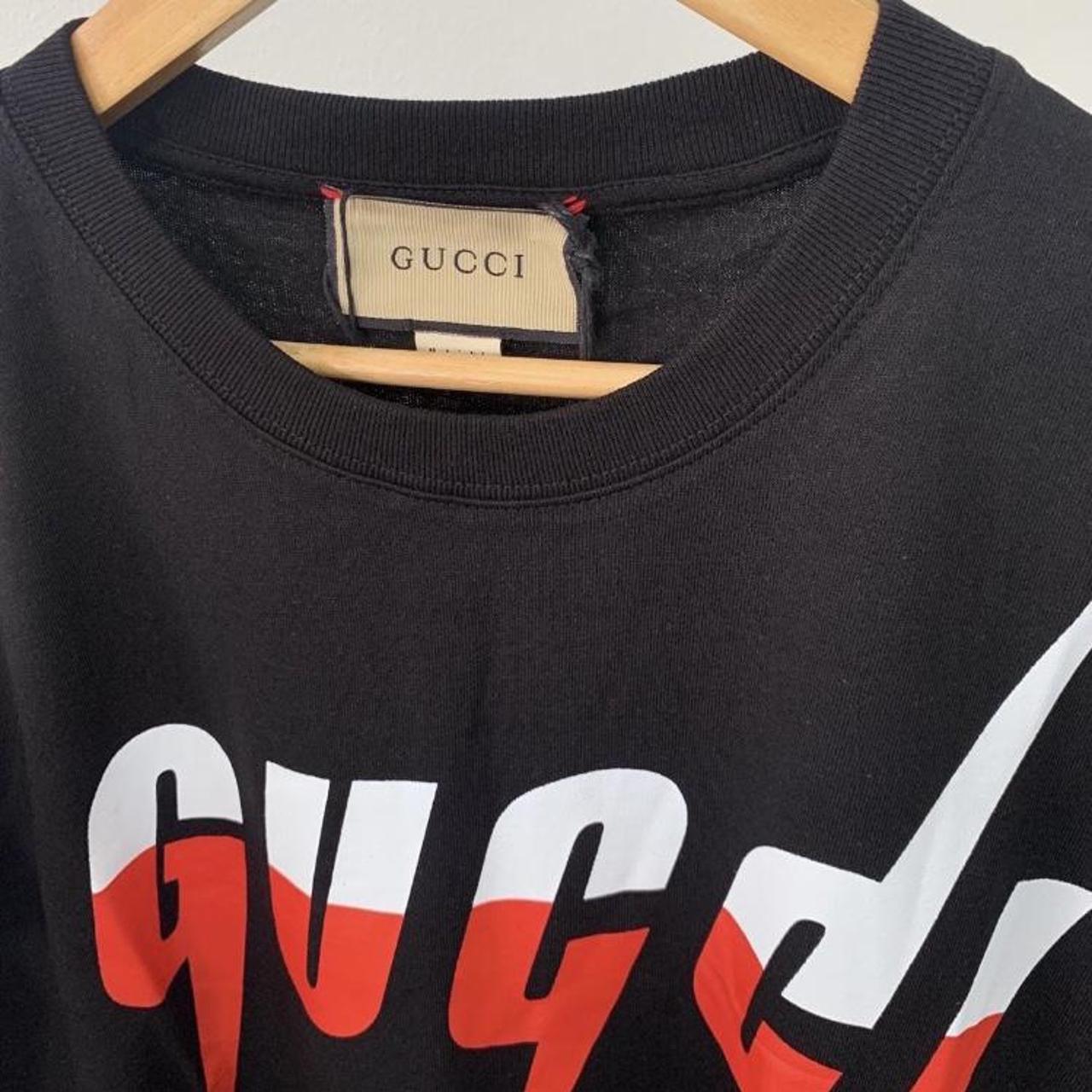 Gucci Blade Print T Shirt - Black