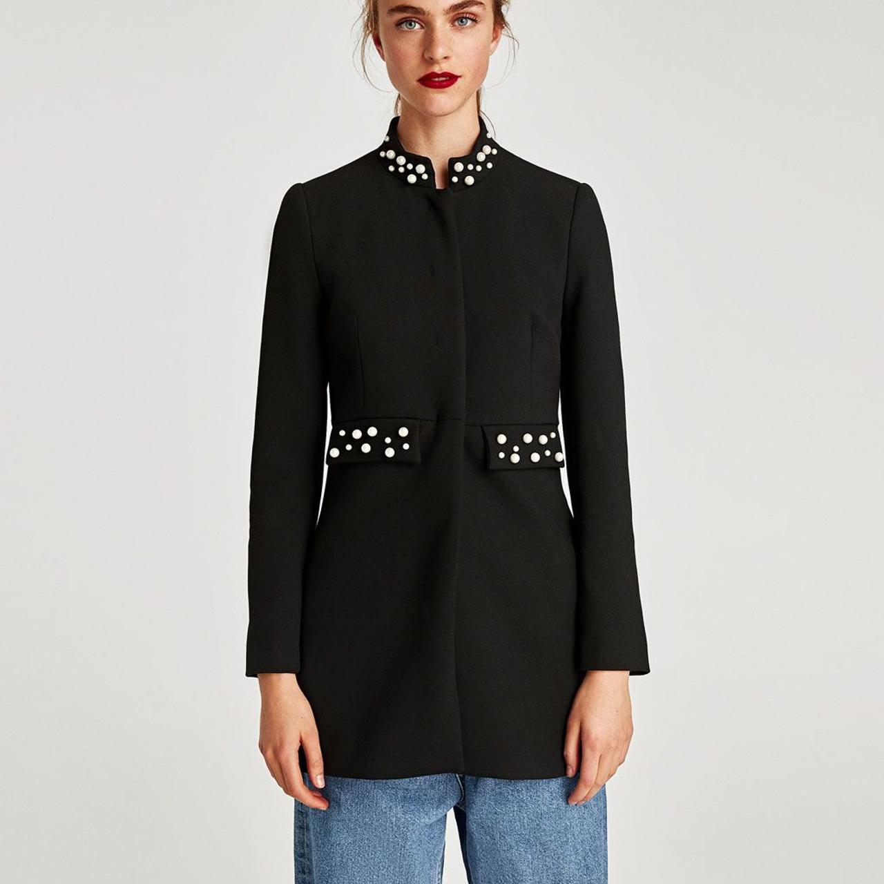 Zara pearl outlet coat