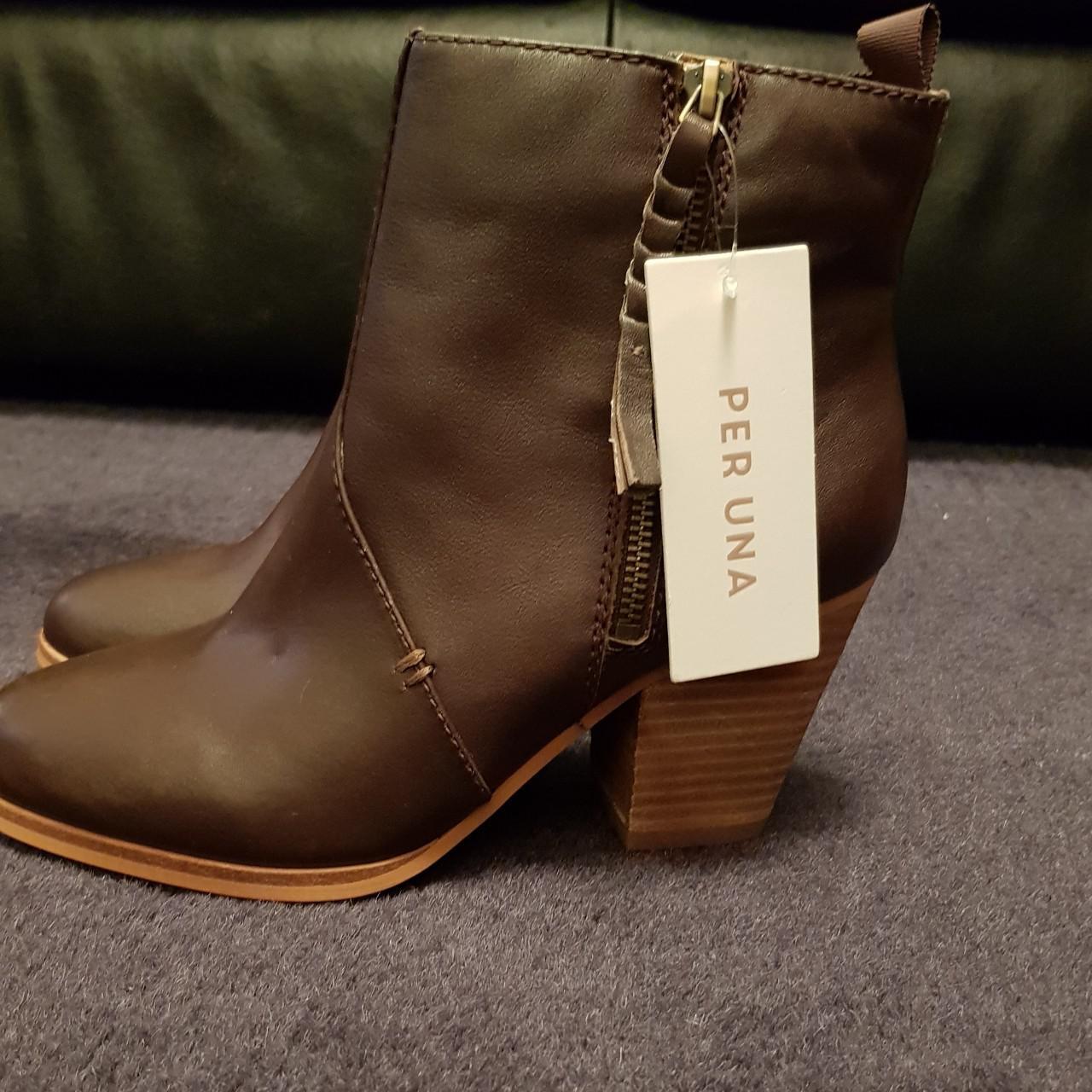 Marks and spencer brown cheap boots