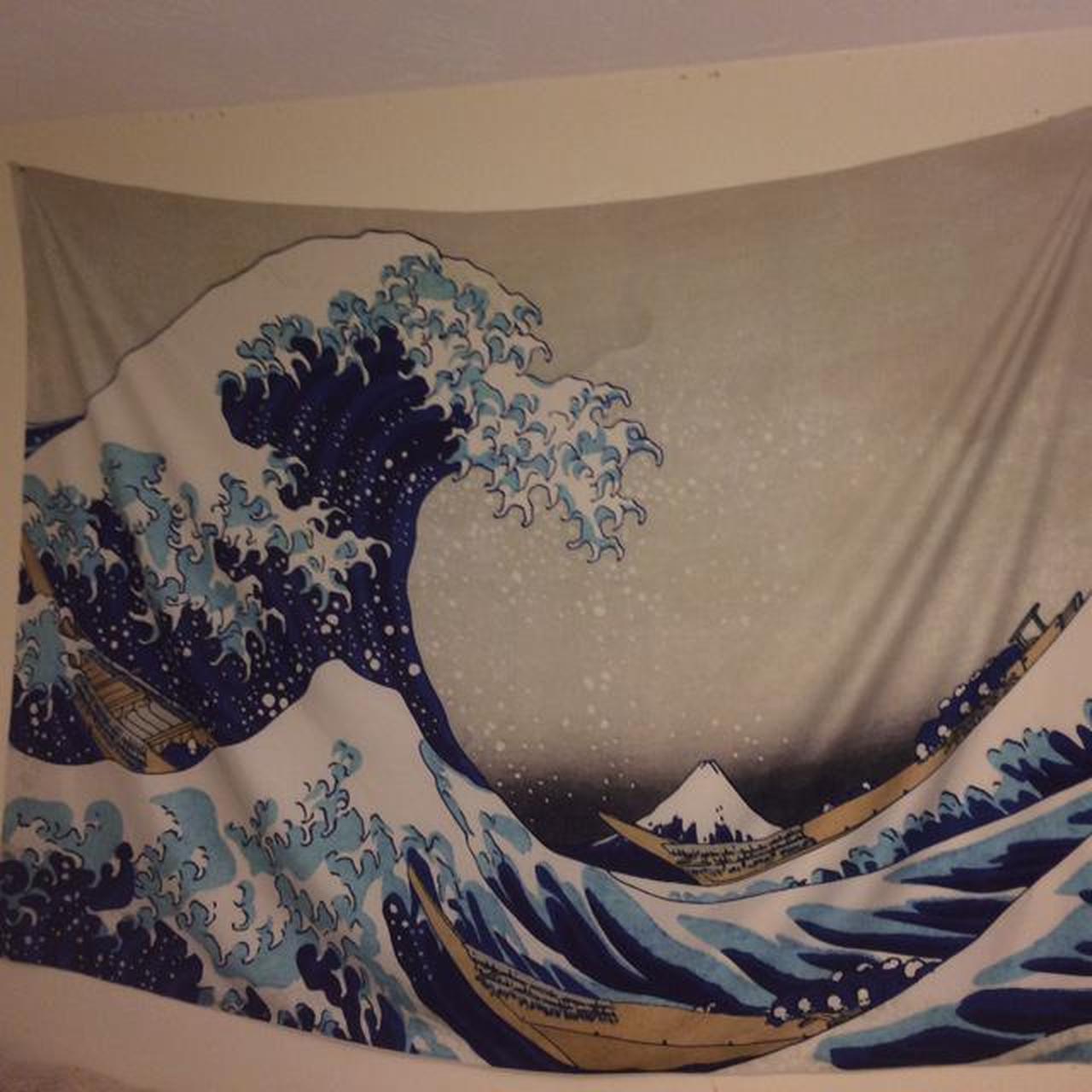 59x51 wave tapestry, i bought but quickly discovered... Depop