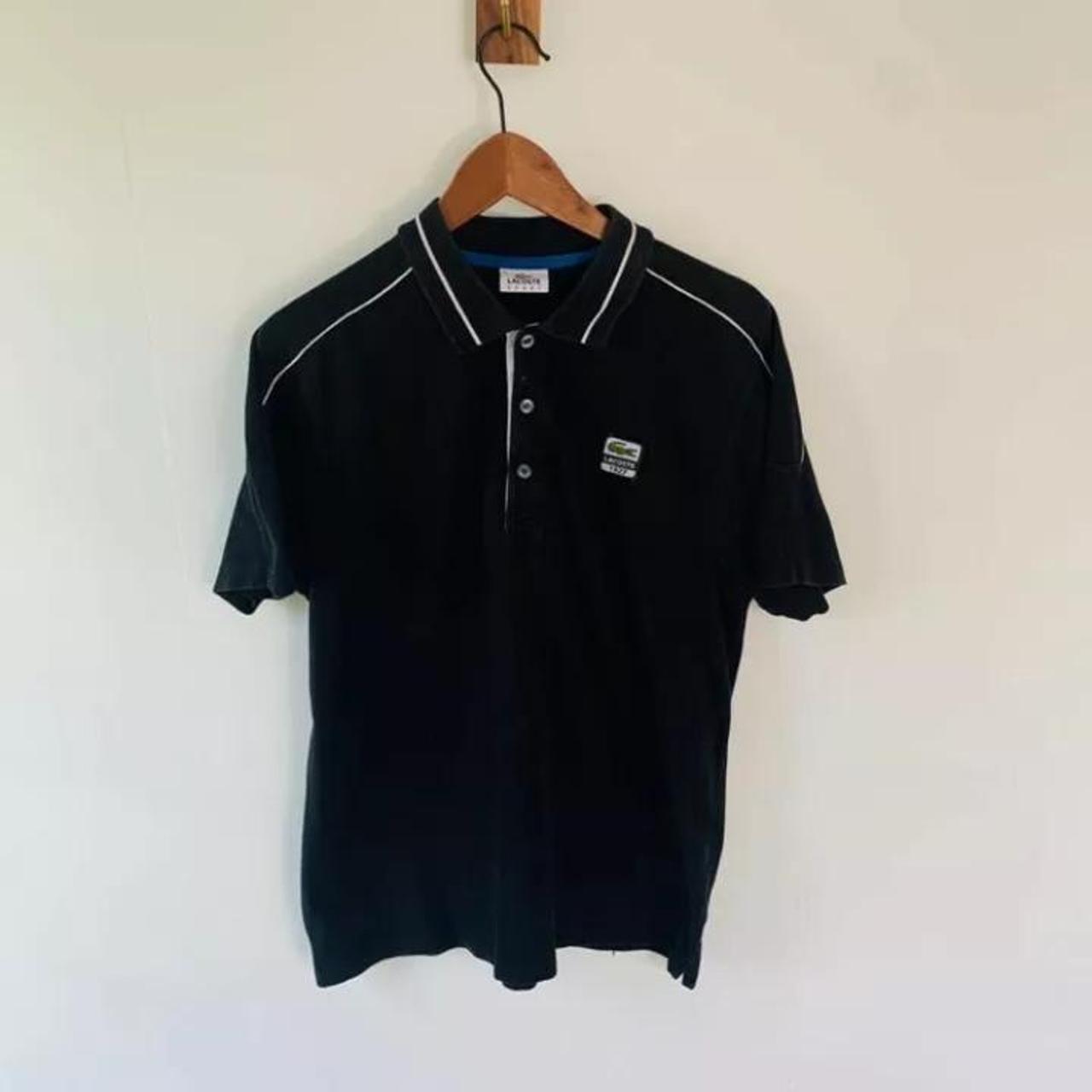 Lacoste Sport Black Short Sleeve Polo Shirt Mens... - Depop