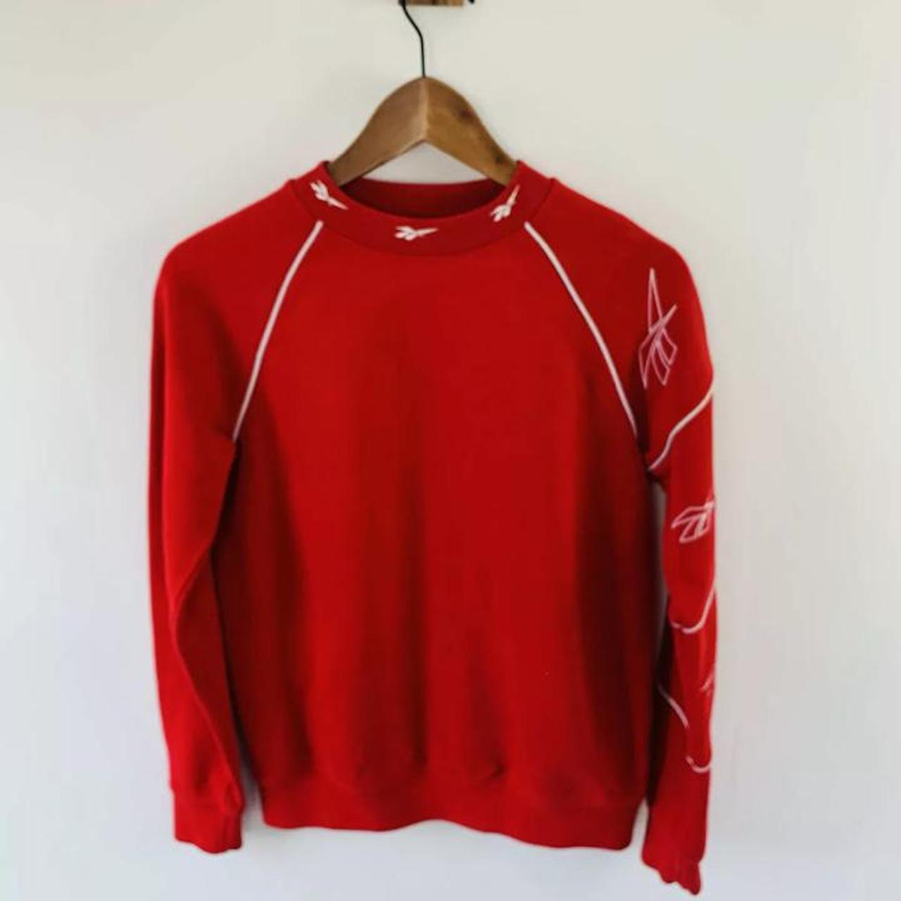 reebok red sweatshirt