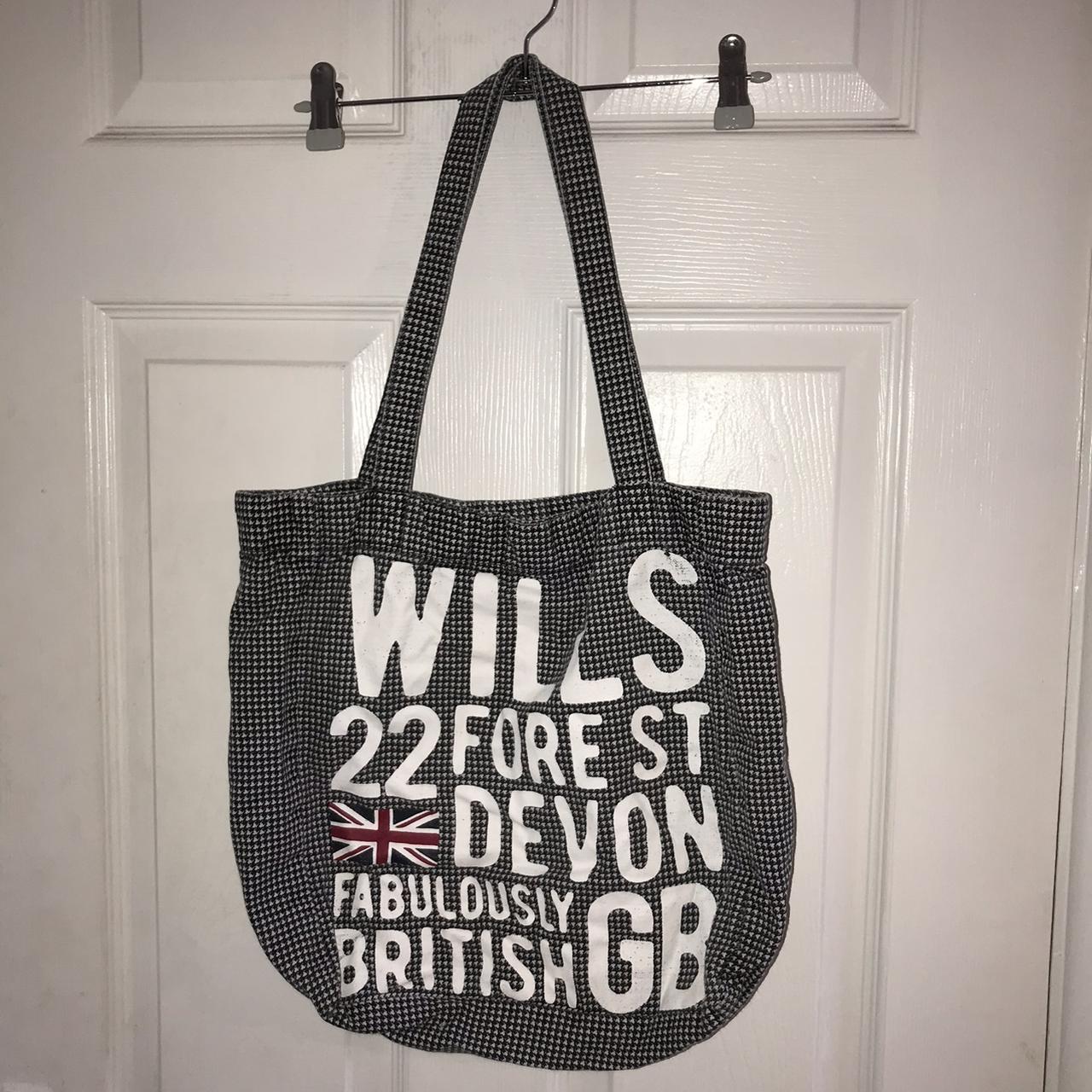 Jack wills black and white tote bag Depop