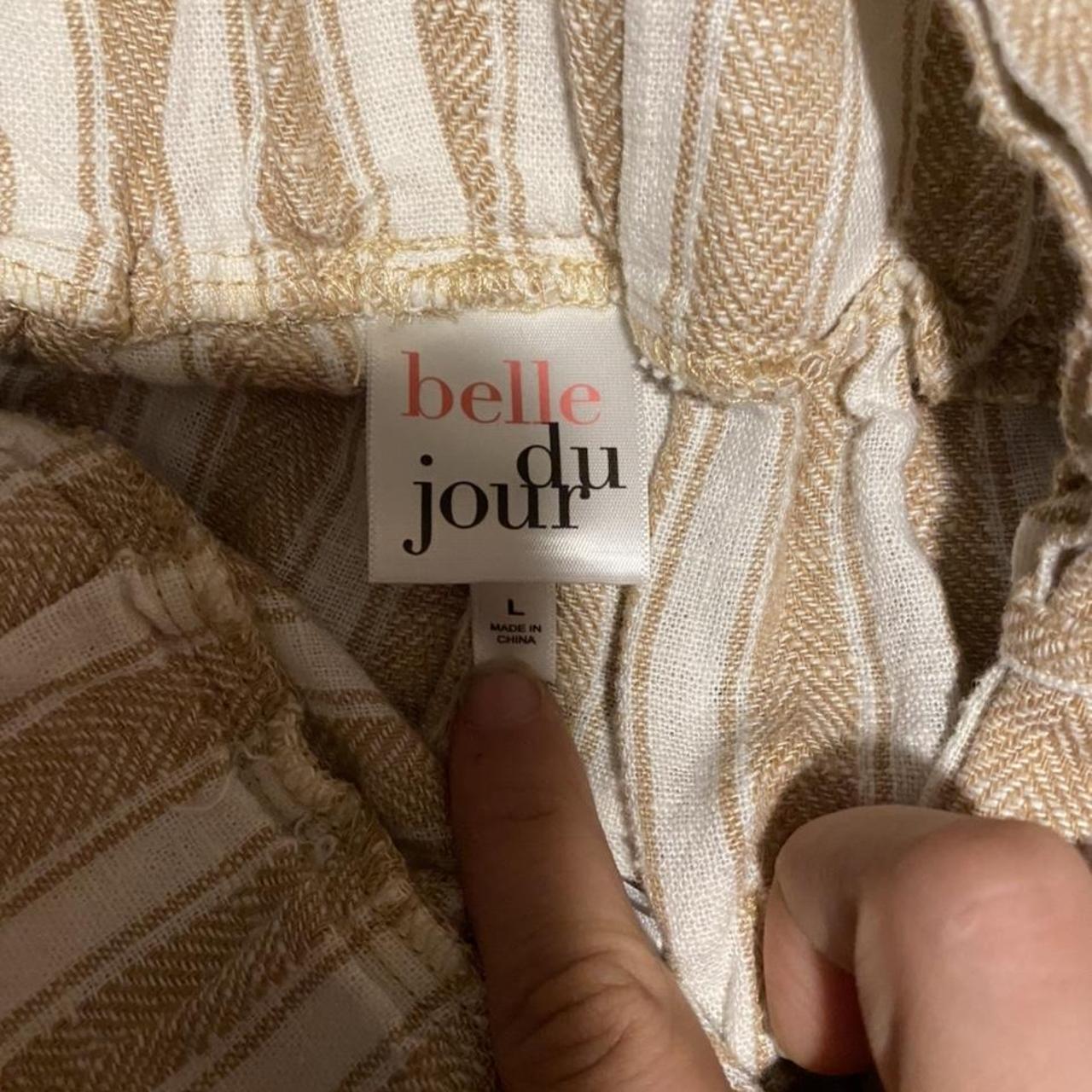 Belle de Mer Women's Tan and White Shorts (3)