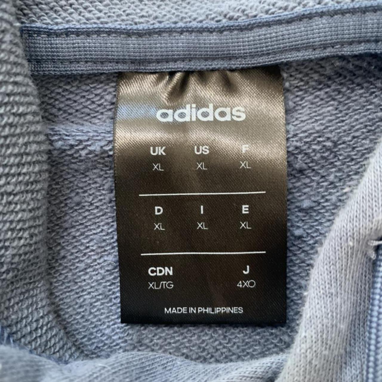 Adidas Men's Blue and White Hoodie (3)