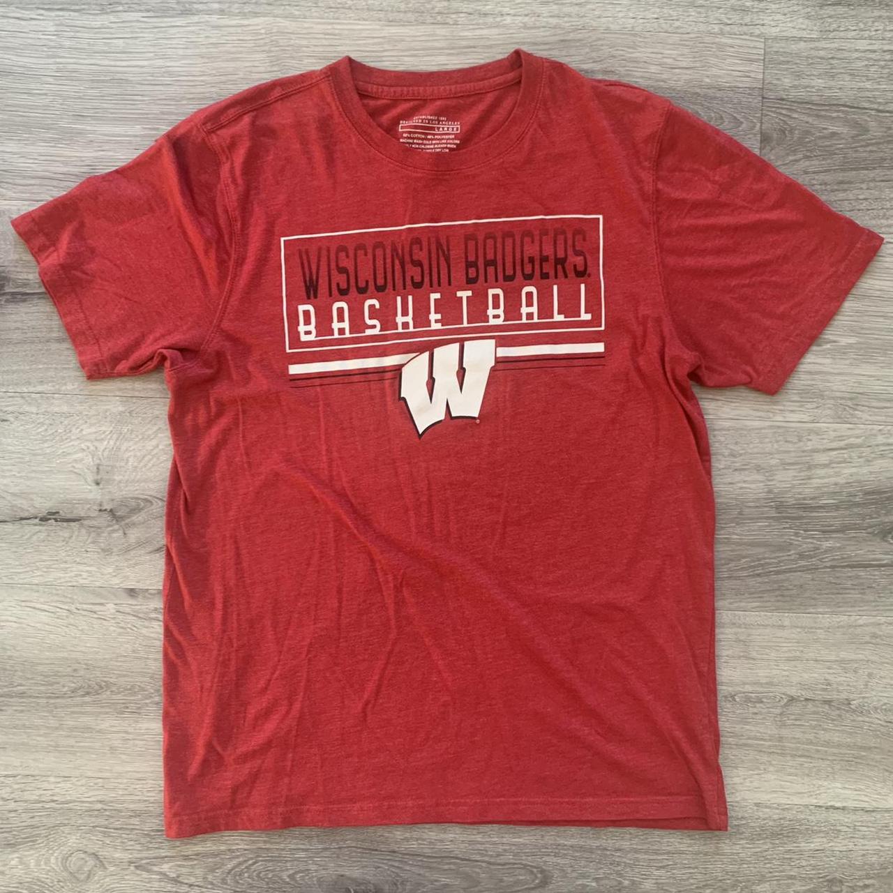 University of Wisconsin Badgers Basketball Shirt.... - Depop