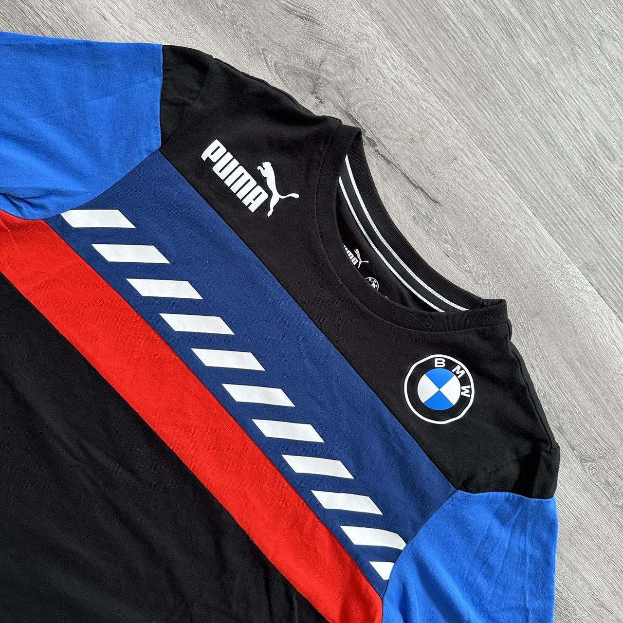 Puma BMW Motorsport Retro Style Multi Colored Shirt.... Depop