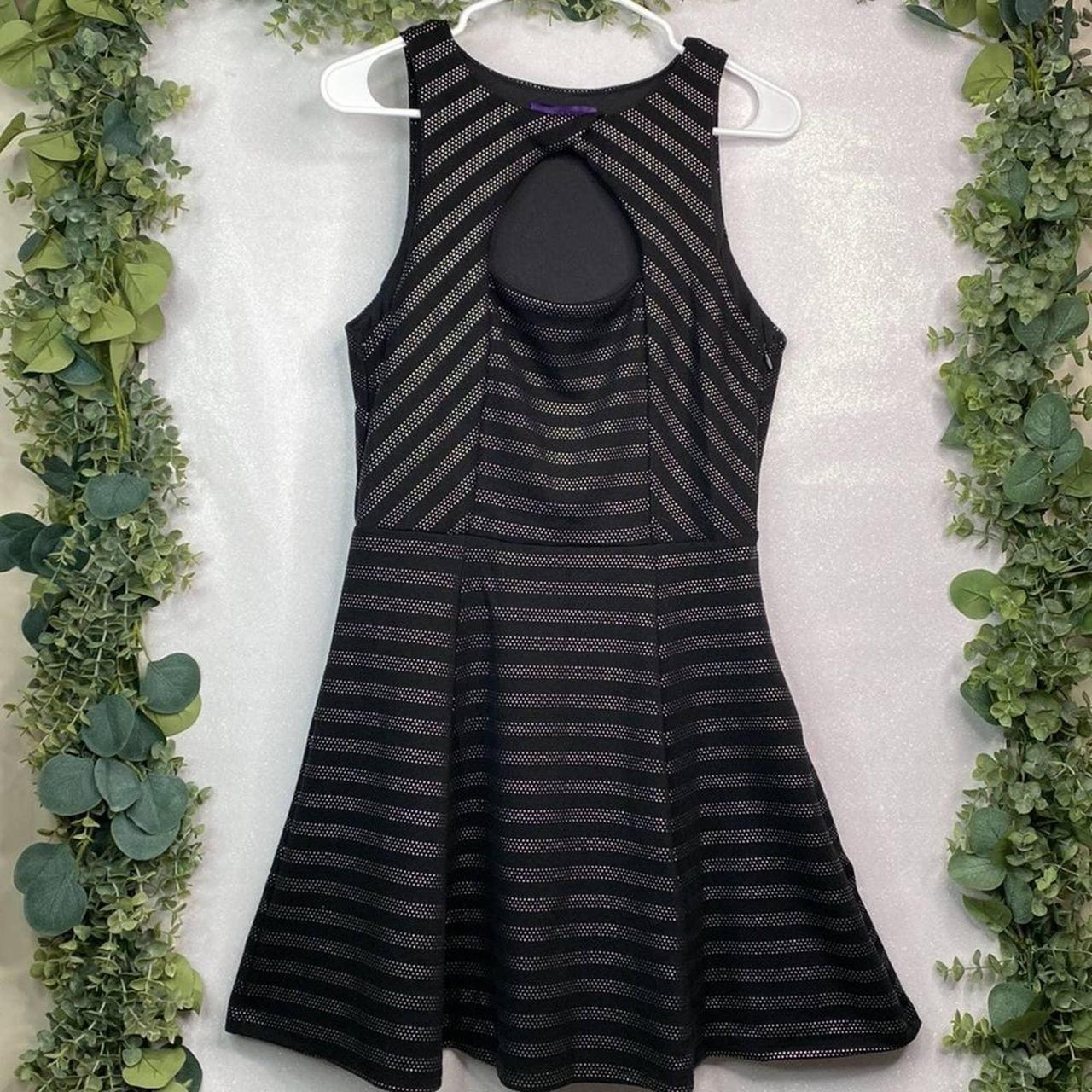 Forever 21 Women's Black and Silver Dress