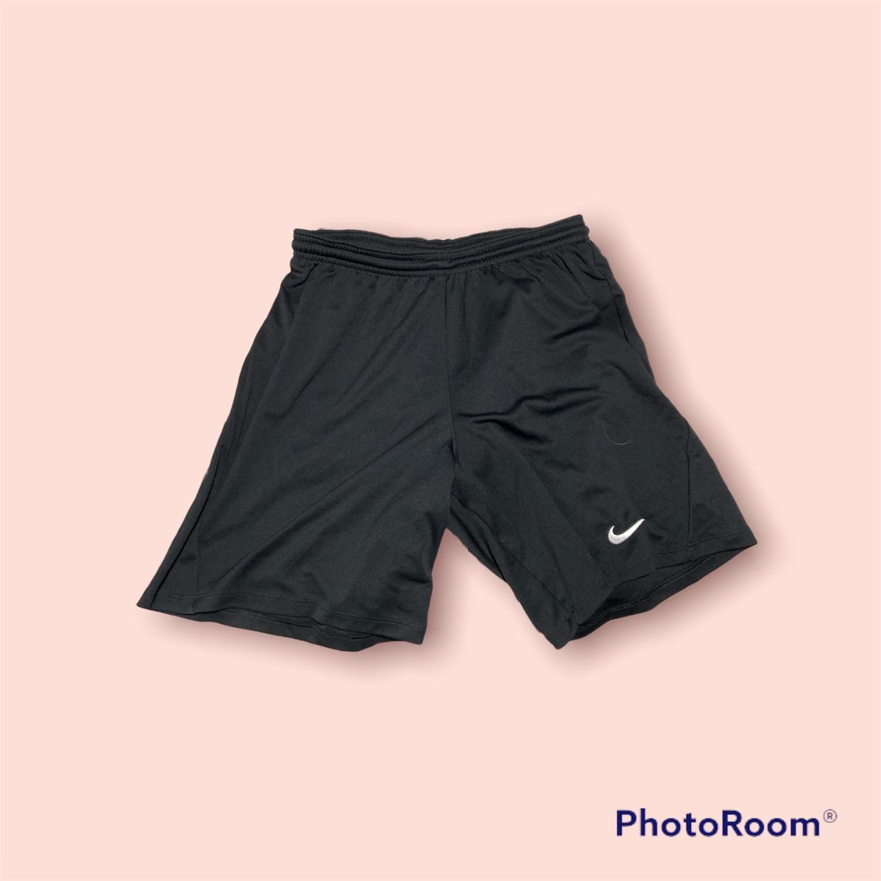 medium size black nike gym shorts, lightly worn... Depop