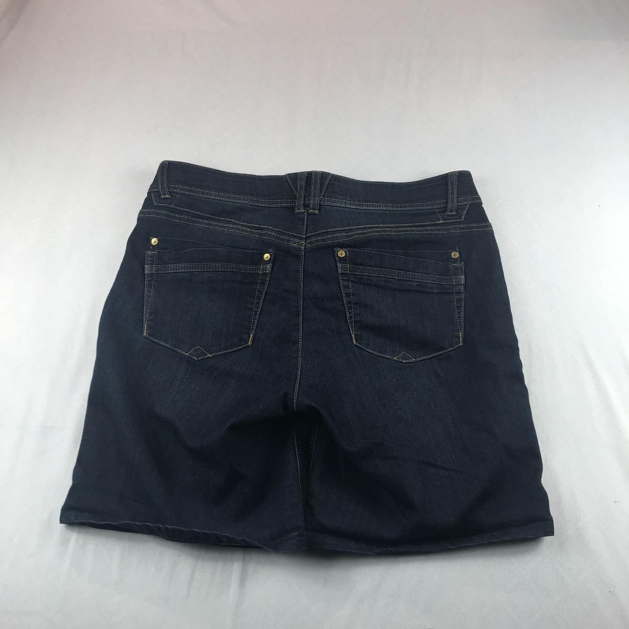 Democracy Ab Technology Denim Shorts Size 10 Dark... - Depop