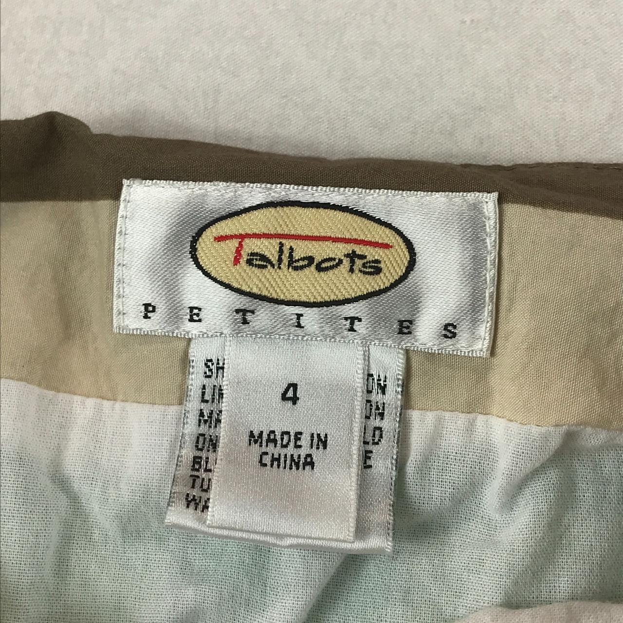 Vintage Talbots Pleated Skirt Size 4 Striped Lined... - Depop