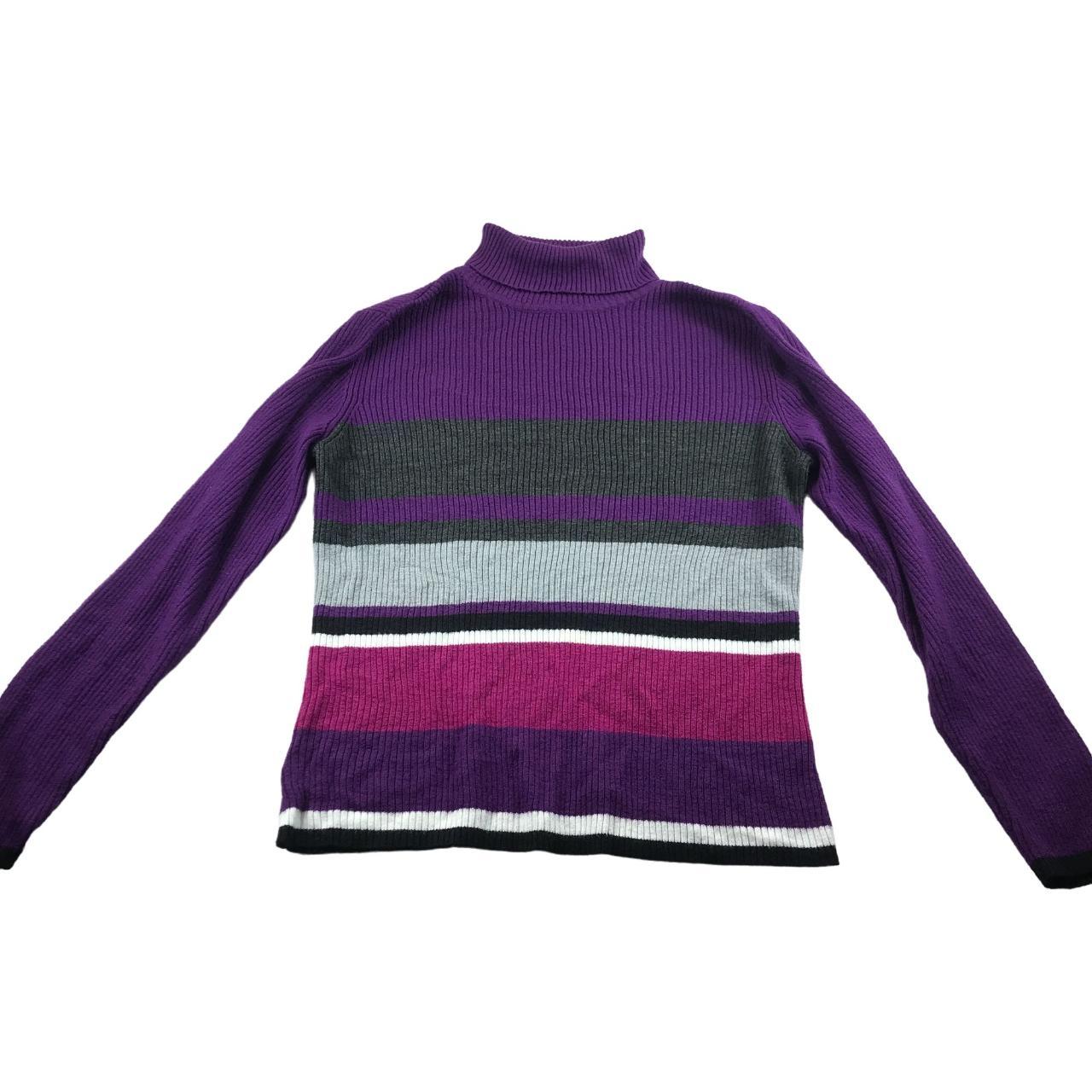 Vintage Y2K Sag Harbor Turtleneck Sweater Size M... - Depop